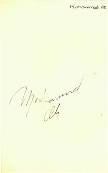 Muhammad Ali Signed Cut (Beckett)